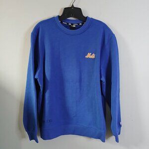 New Era Men's New‎ York Mets MLB Royal Blue Quartz Long Sleeve Sweatshirt Size S